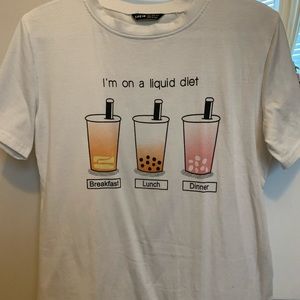 Cute bubble tea shirt from shein